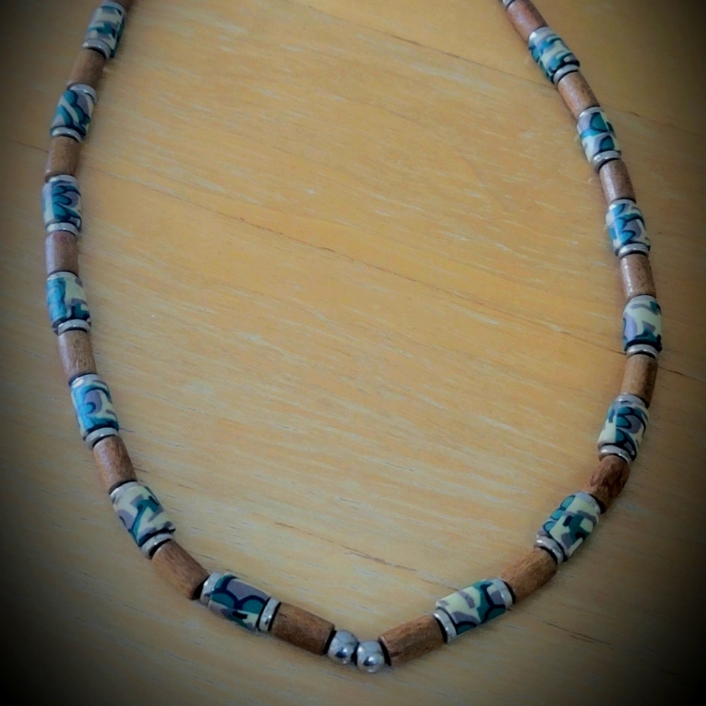 Lovely Handmade Wooden Necklace